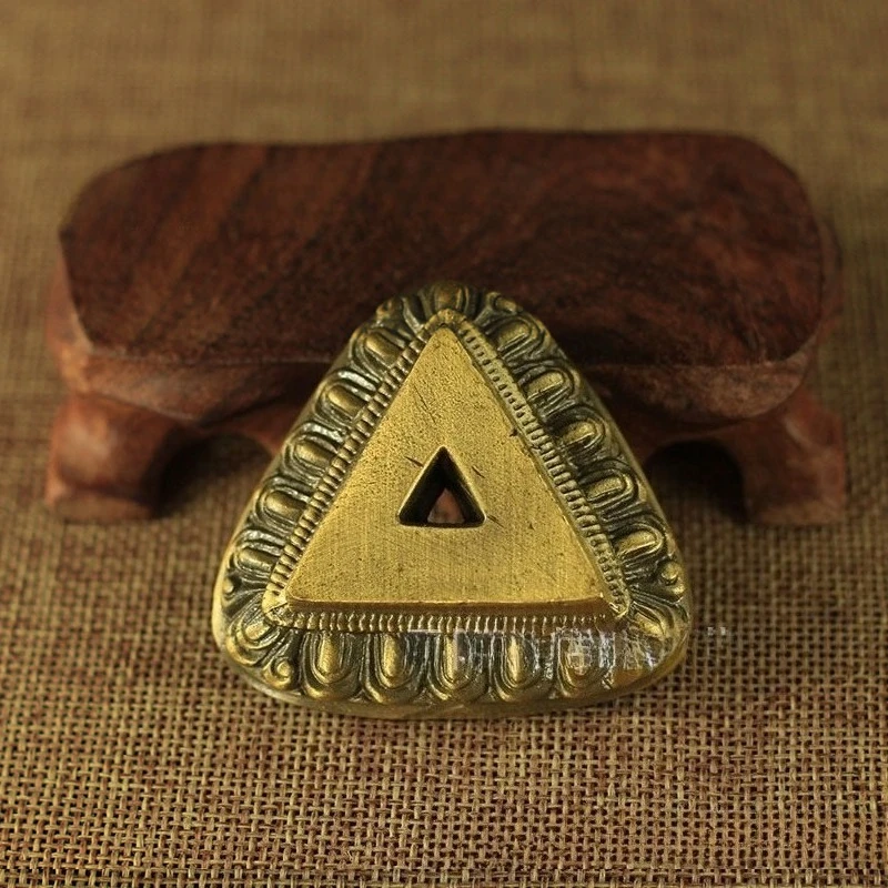 Nepal Puba pestle, Diamond pestle pendant, Diamond peg, Demon slaying pestle, Copper strap base
