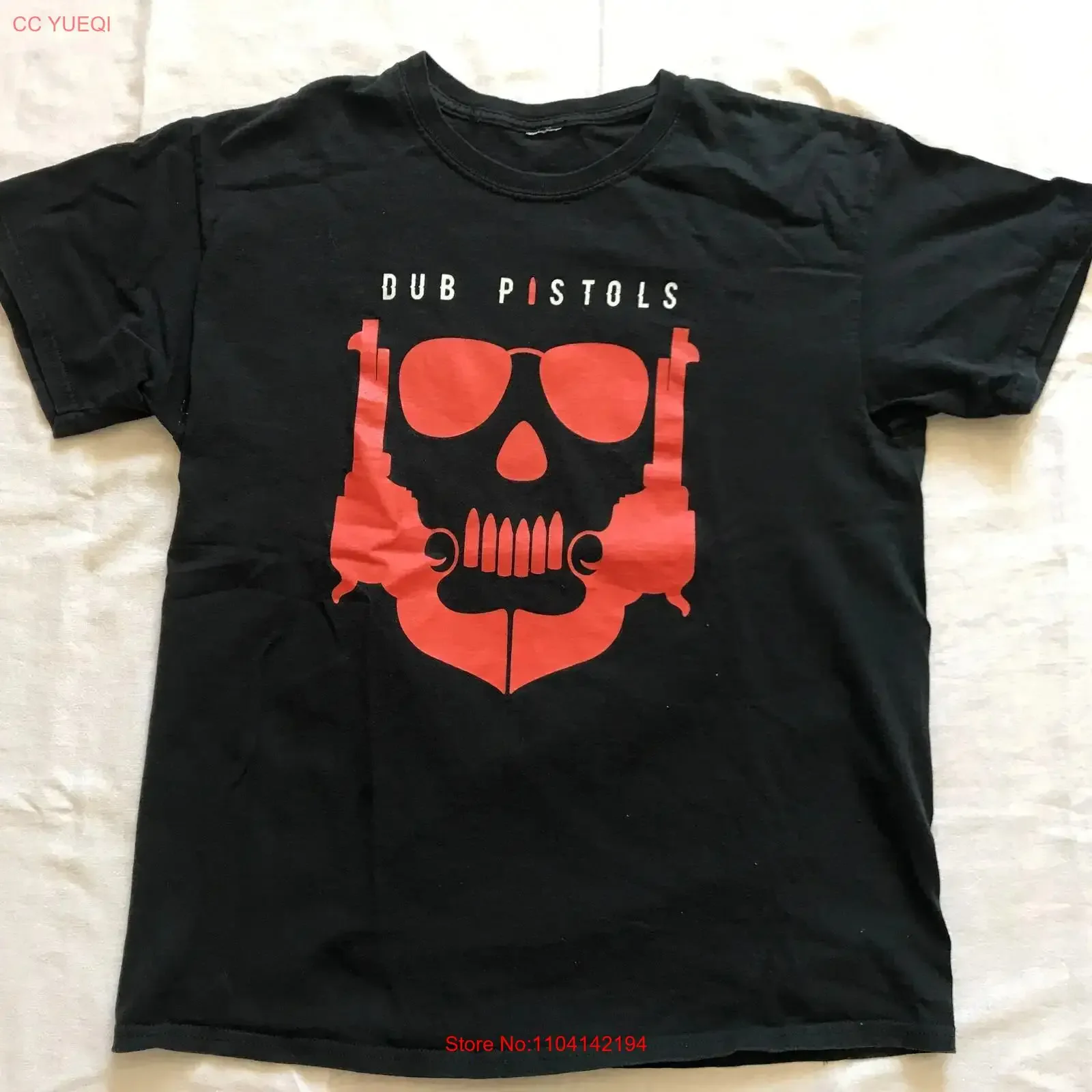 

DUB PISTOLS ELECTRONIC BAND MEN'S T SHIRT LARGE SIZE vintage Washed fashion Soft Casual Unisex Slightly Breathable streetwear