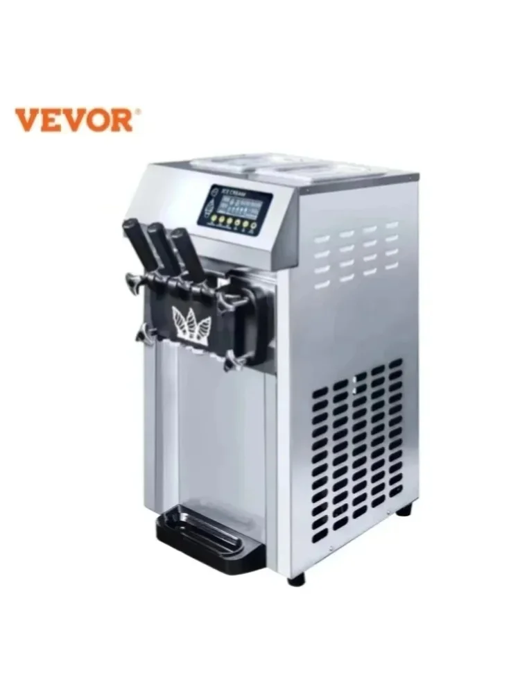 VEVOR Vorkühlende Kommerzielle Eismaschine A126 Softeis-Maschine Tragbare Großkapazitäts-Eismaschine 220V