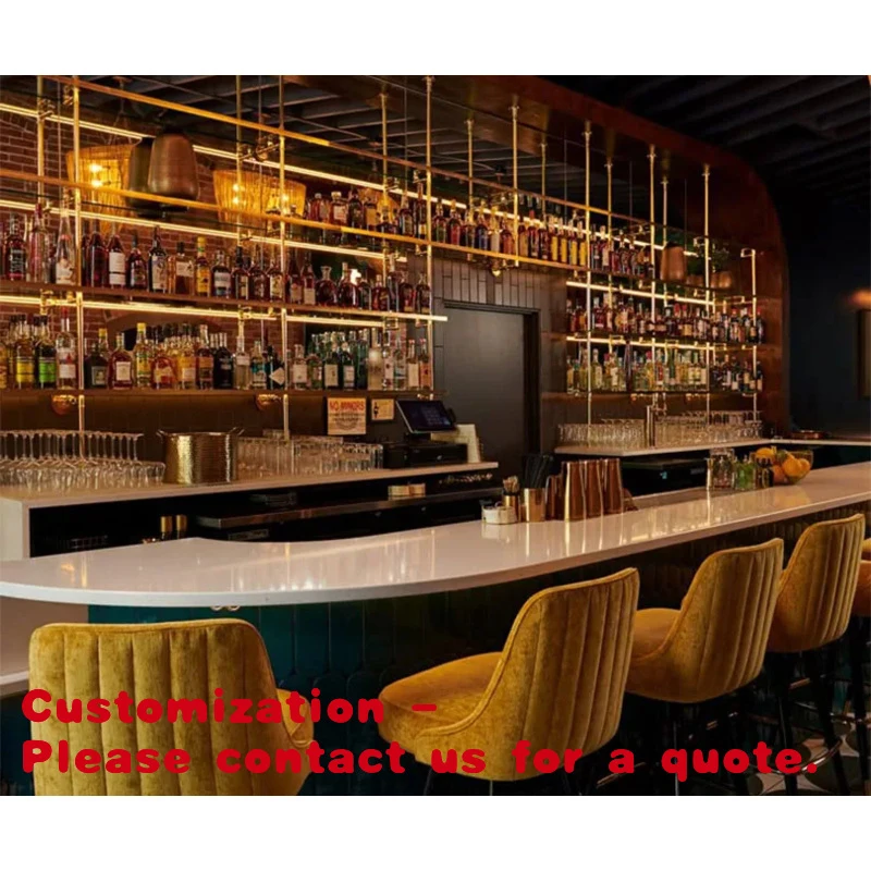 

custom.Customized Hotel Bar Counter Design Commercial Cocktail Bar Counter Luxury bar Counter