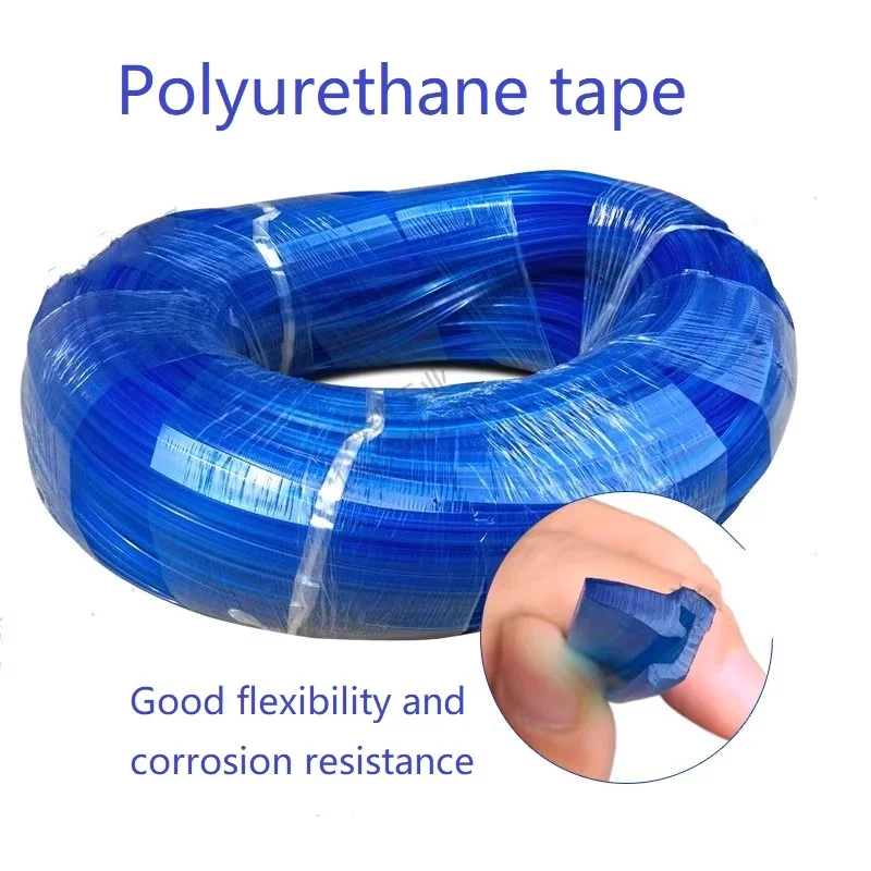 Way wipers GXB-25 scraping plate Polyurethane blue strip only, 5 meters