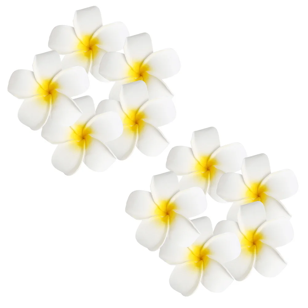 

Гавайские заколки для волос с цветами, 10 шт., 7 см, в форме яйца, для женщин, на свадьбу, вечеринку, для сумки, шляпы, свадебная заколка, летний модный аксессуар