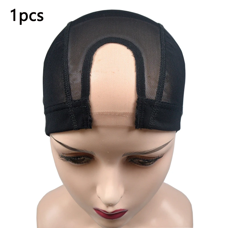 U Part Lace Wig Cap For Making Wigs Mesh Dome Cap Swiss Lace Weave Cap Ventilated Wig Cap Wigs Making Material Base Hairnet