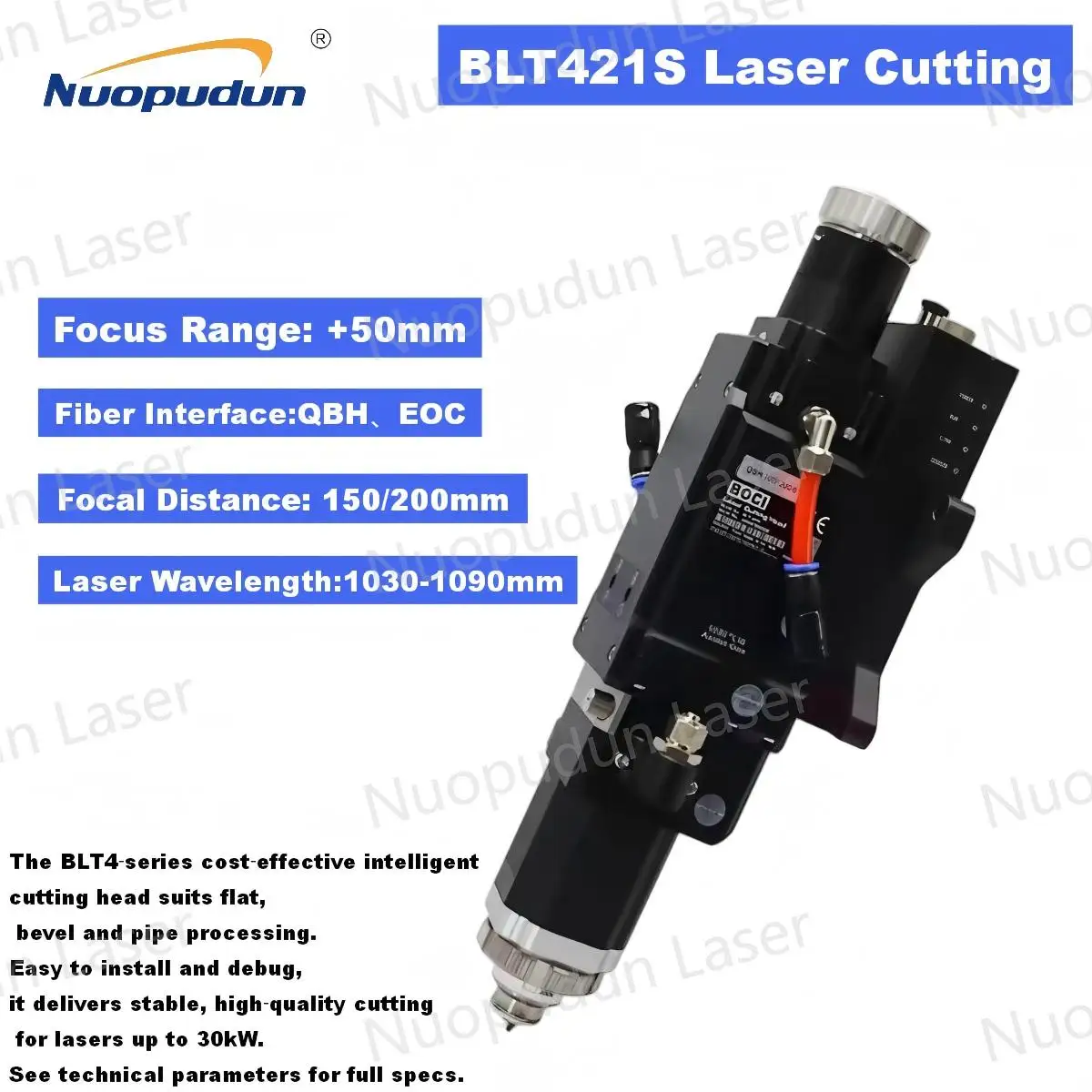 BOCI Fiber Laser Cutting Head BLT310 4KW Automatic Focus BLT481 BLT520H BOCHU Intelligent Cut Weld Head 6KW QBH BLT421S