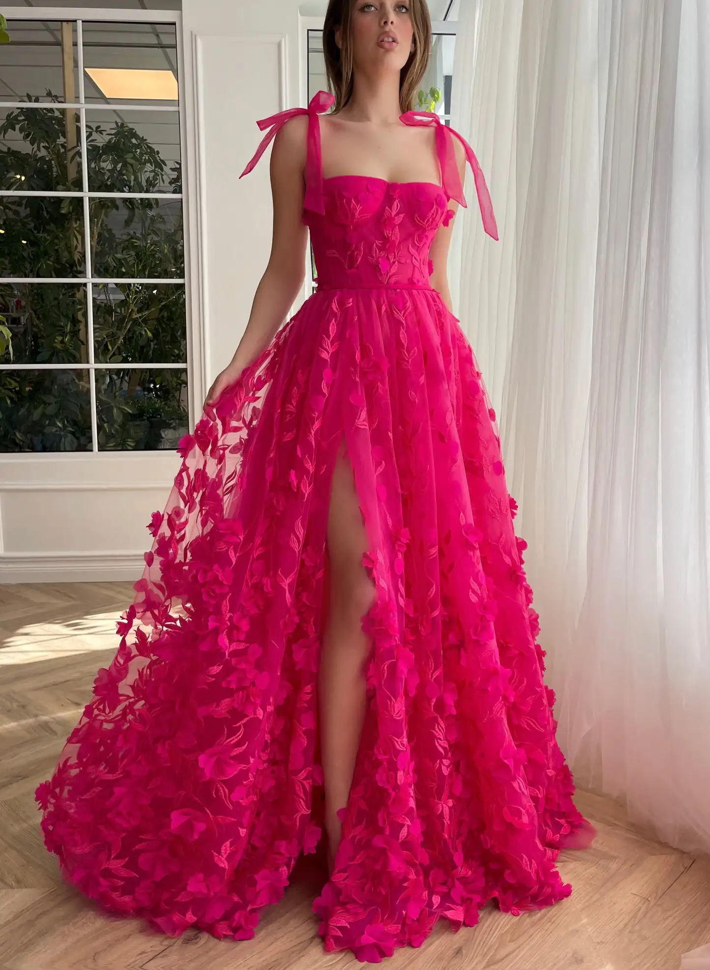 Vestido de baile de tule, linha, colarinho quadrado, vestidos de casamento, espartilho elegante, vestido de corpo, moda, 2022