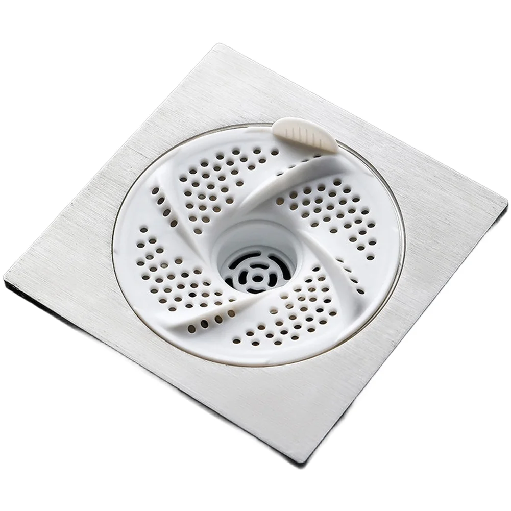 PP Hair Catcher for Shower Drain with Swirl Pattern Fast Water Drainage Compatible with Most Sink and Floor Drains