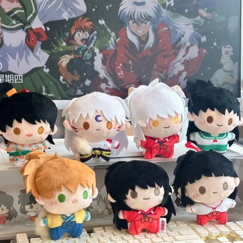 

Genuine Inuyasha Blind Box Plush Doll Anime Figurekagome Higurashi Model Kikyo Mystery Box Anime Peripheral Ornament Gifts Toys