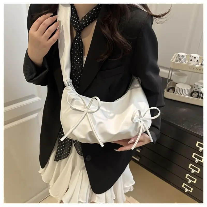 1Pcs Lazy Style Large Capacity Hobo Casual Bags Fashion Trend Women Single Shoulder Bag For Students Girls