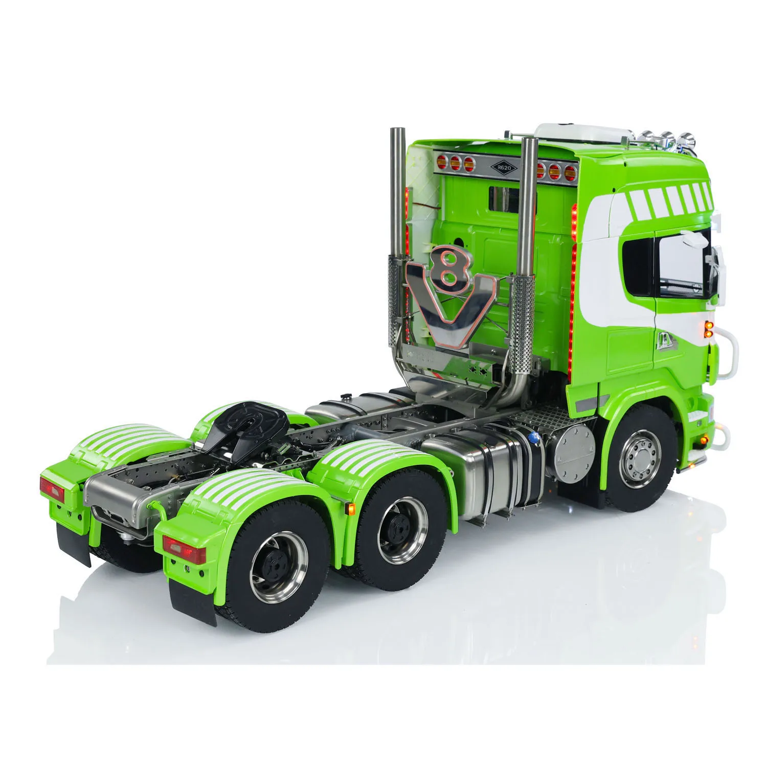 

R620 RTR 6x6 Metal Chassis 1/14 RC Tractor Truck Model Air Suspension Sound Light System Remote Control Vehicel Toy Model Gifts