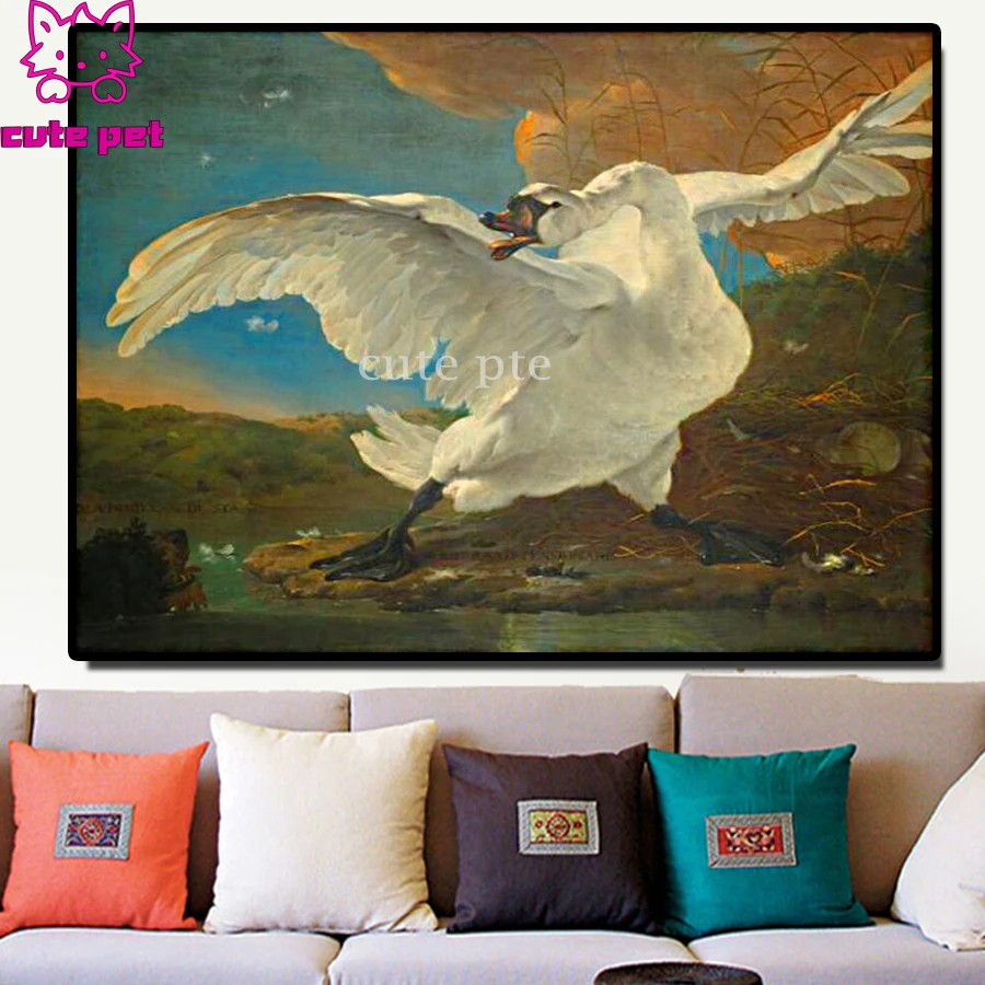 funny Swan New diamond crafts Diamond Embroidery diamond mosaic diamond painting cross stitch home Mural hobby puzzle decoration