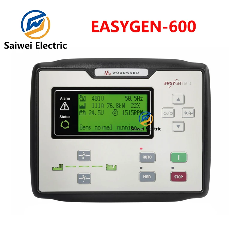 WOODWARD EASYGEN-600 Single machine automation of generator set controller +J1939+RS485+USB