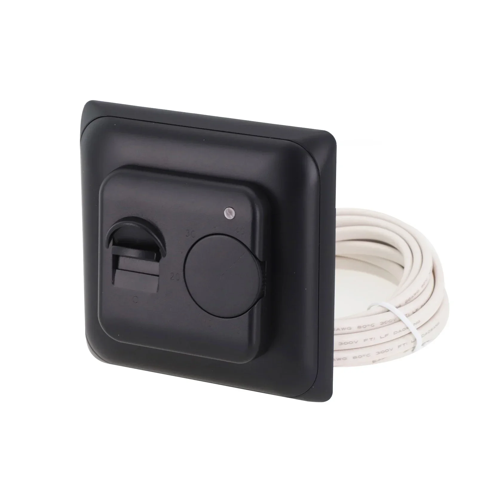 Thermostat Room Thermostat Temperature Controller Underfloor Heating Black Ground Sensor Remote Floor Sensor 86x86x45mm