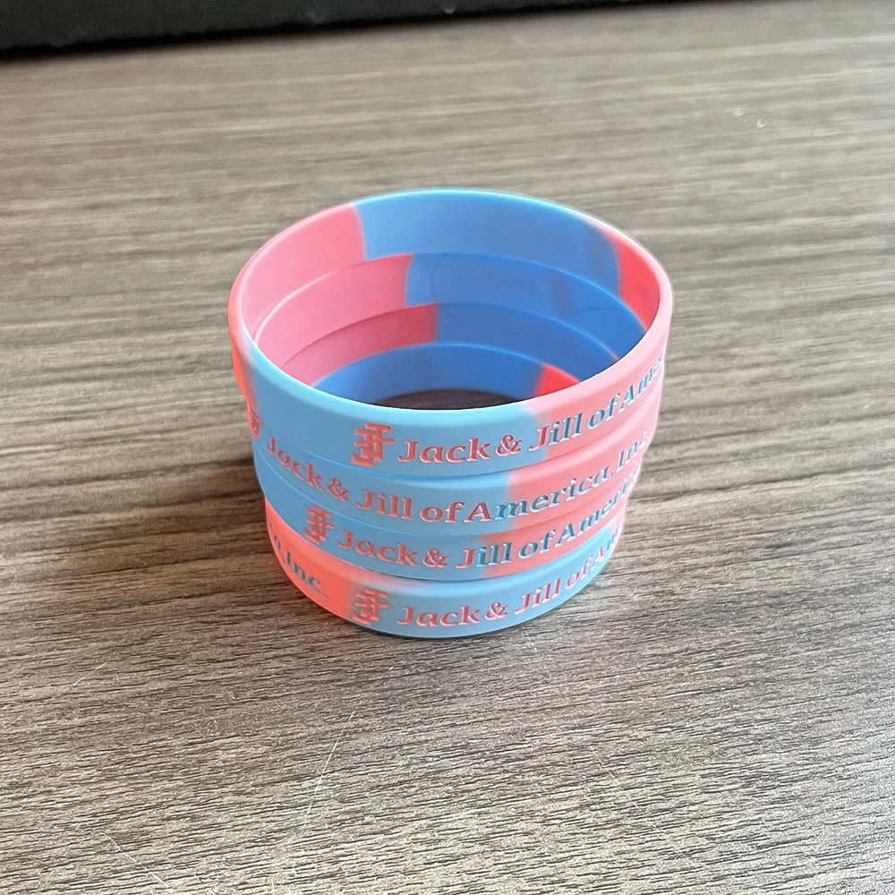 Jack&Jill Pink blue Fellowship Silicone Bracelet Gift