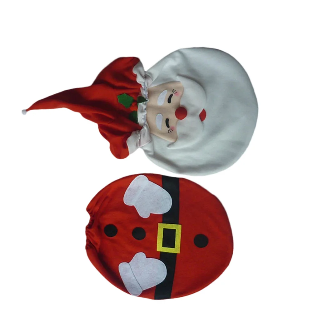 

Christmas Themed Toilet Seat Cover Set Soft Warm Comfortable Spread Joy Throughout Your Home Bathroom Pads Toilet Pad