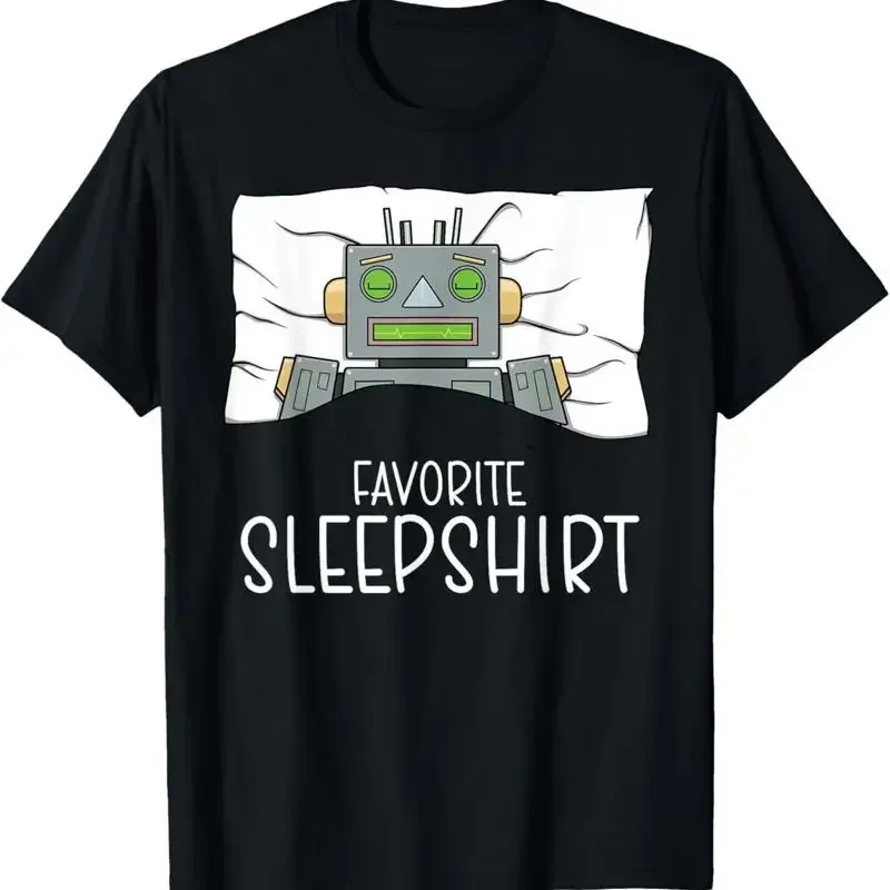 Favorite Sleepshirt Robot Napping Pajama T Shirt