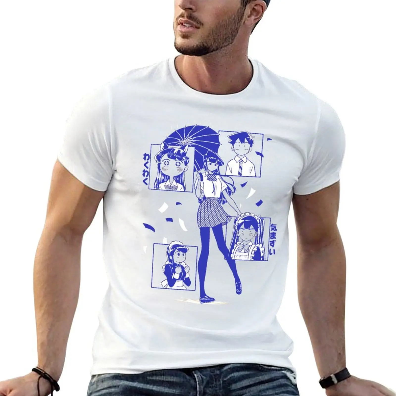 Komi san - Komi can't communicate T-Shirt Funny t-shirts summer tops mens t shirts pack