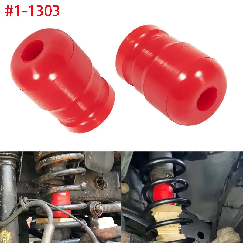 1-1303 Front Polyethylene Bump Stop Speedbump Compatible with 2007-2018 Jeep Wrangler JK/JKU Sport Sahara Rubicon