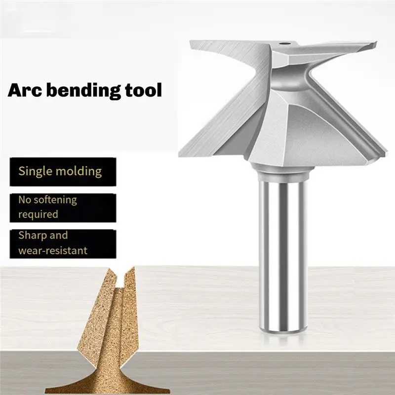 ABGE-High Quality Metal Arc Bending Cutter Integrated Cutter Door Wall Cabinet Integrated Edge Bending Milling Cutter 1/2Xr30