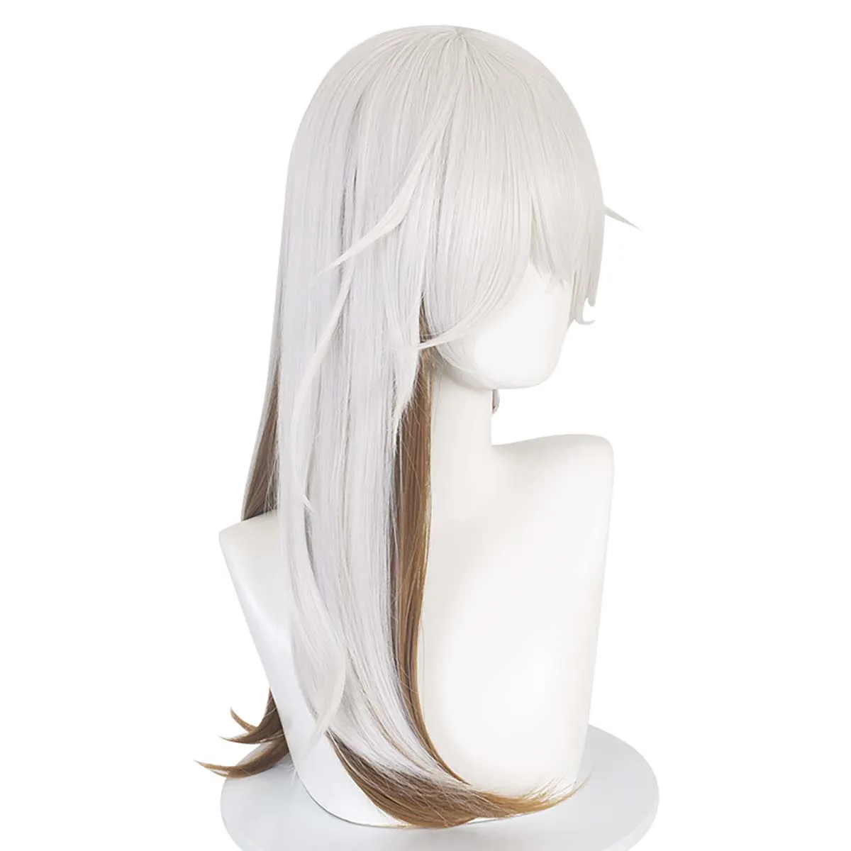 Men Game Reverse:1999 Cosplay Medicine Pocket  Silver White Brown Wig