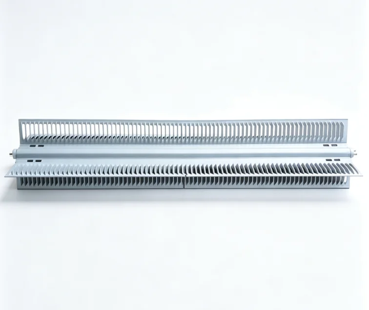 625mm 230V 2KW Airfoil Aluminum Finned Tube Heater RX Type Skirting Baseboard Heating Element Integrated Convector Radiator