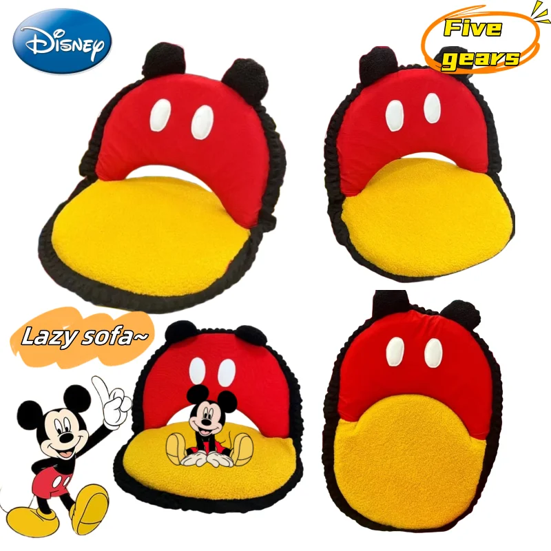 Disney Mickey Anime Cartoon Cute Bay Window Cushion Creative Kawaii Single Sofa Seat Backrest Girly Heart Home Decoration Gift