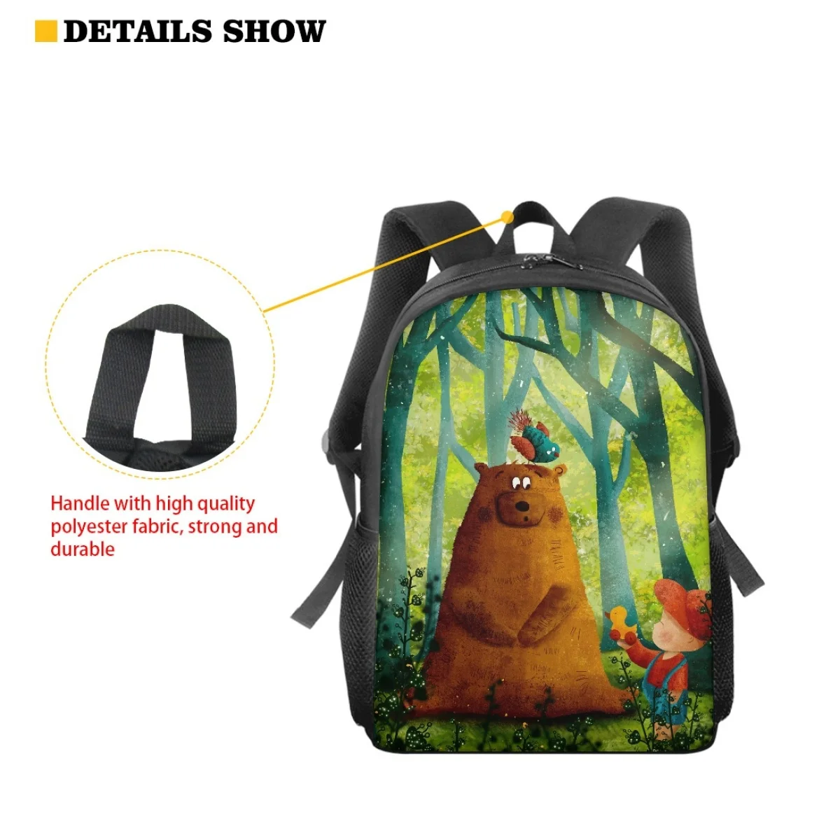 Cute Bear School Bags For Boys Girls tennegers Bagpack Kids Toddler Bookbag College Style Leisure Fashion Backpacks Schoolbags