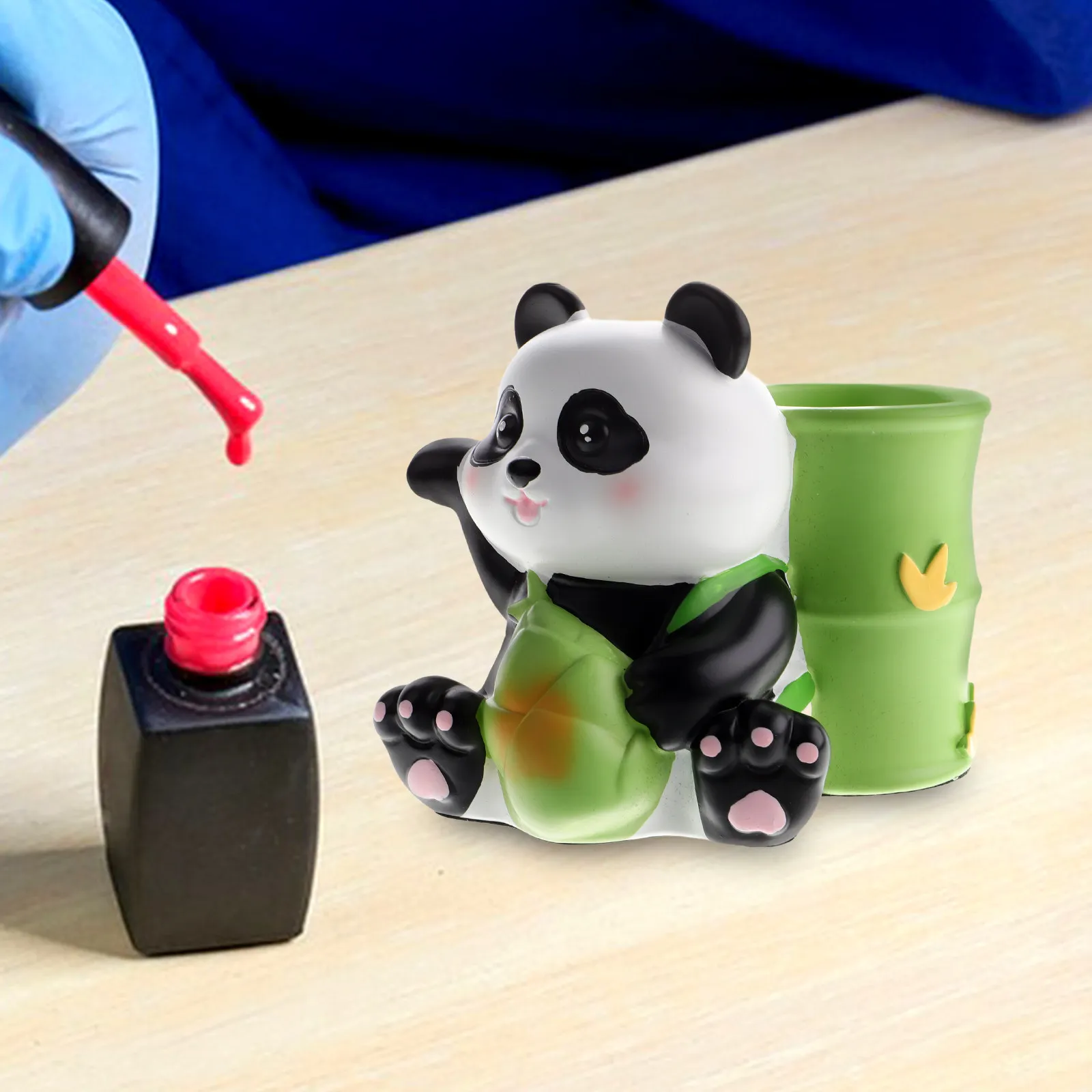 

Design Nail Drill Grinding Bit Organizer Compact Desk Decorative Storage Tube for Nail Art Supplies Makeup Brushes