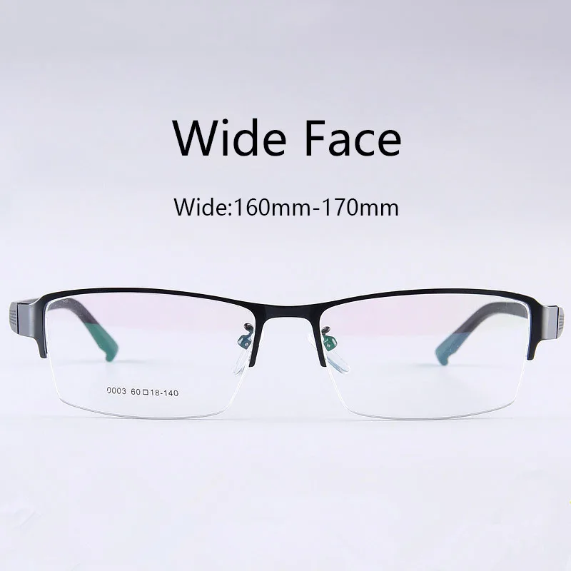 

160mm Vintage Square Glasses Frame Men Retro Width Face Eyeglasses Man Half Big Frame Optical Myopia Prescription Frames Eyewear