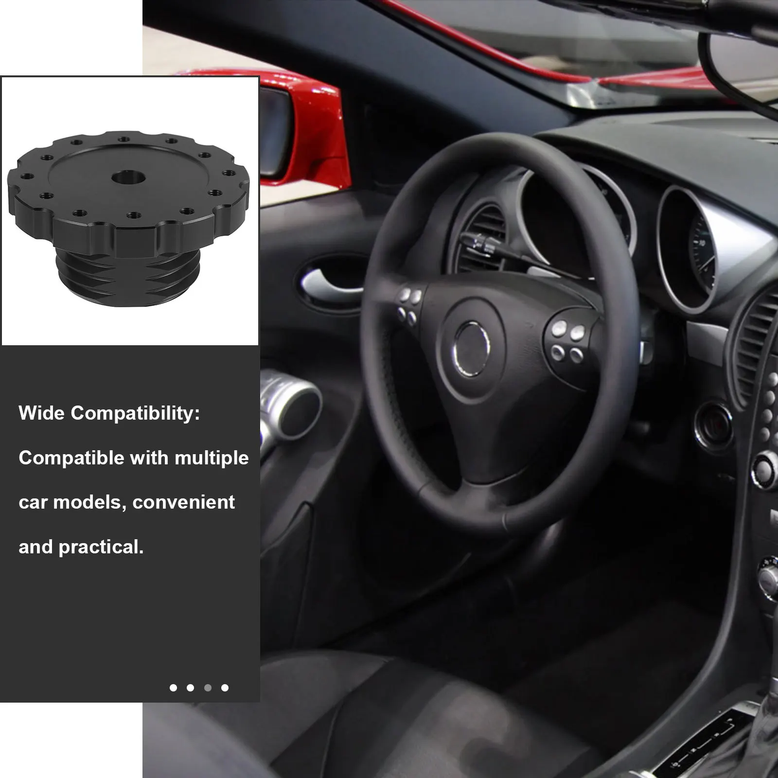 Steering Wheel Hub Adapter Aluminium Alloy For Car Racing Wheels Quick Release Kit Compatible With Truck Pickup Wheel Base