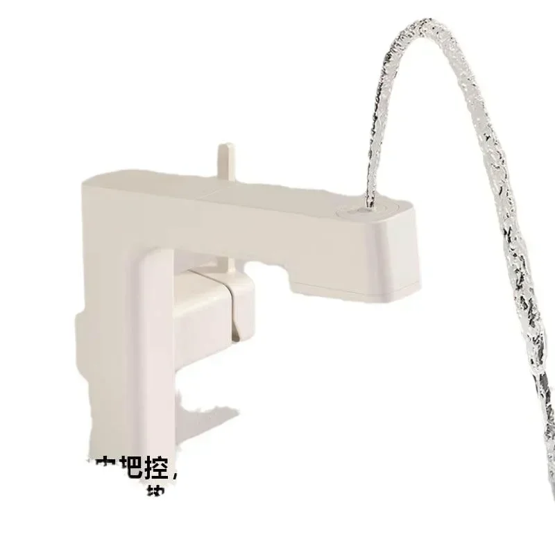 Milk white washbasin Pull-out wash basin Spray basin faucet rotation