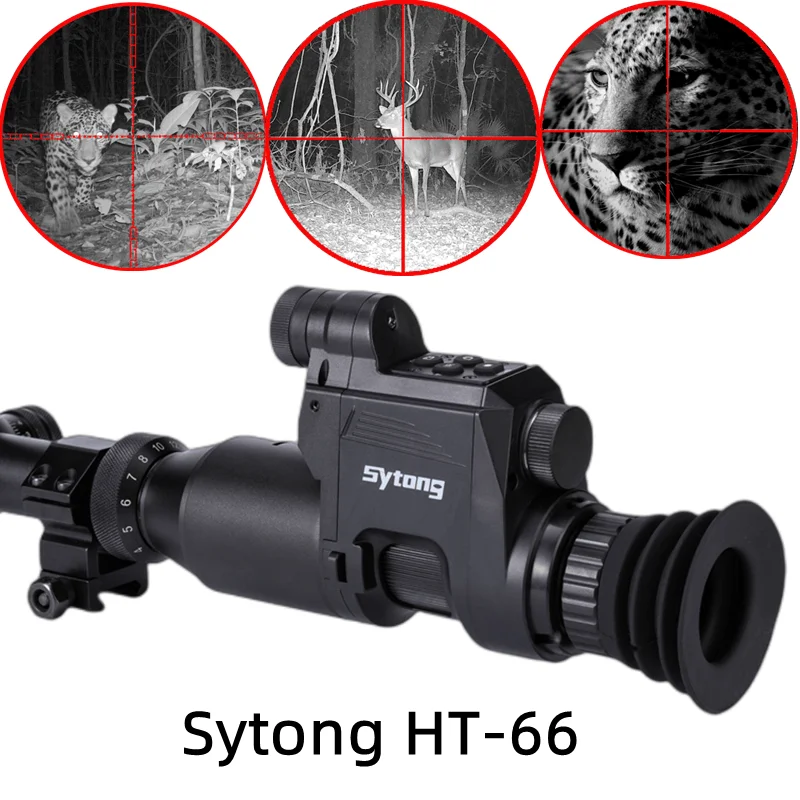 Sytong HT-66 Night Vision Monocular 200m Night Range APP Infrared Camera Record 6000j Sony Sensor for Riflescope Hunting Camping