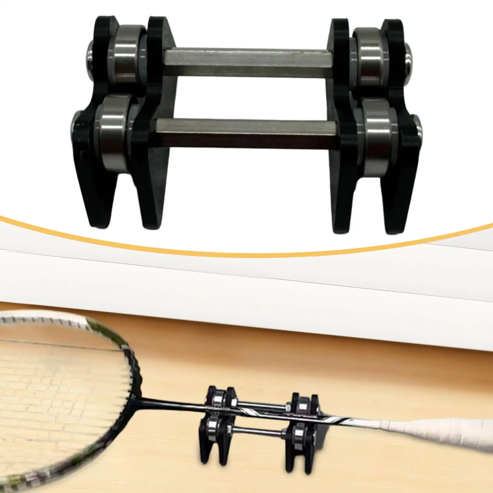 

Racket Balance Tester Portable Badminton Shaft Straightness Checker Inspection Tool for Racket Repair and Maintenance