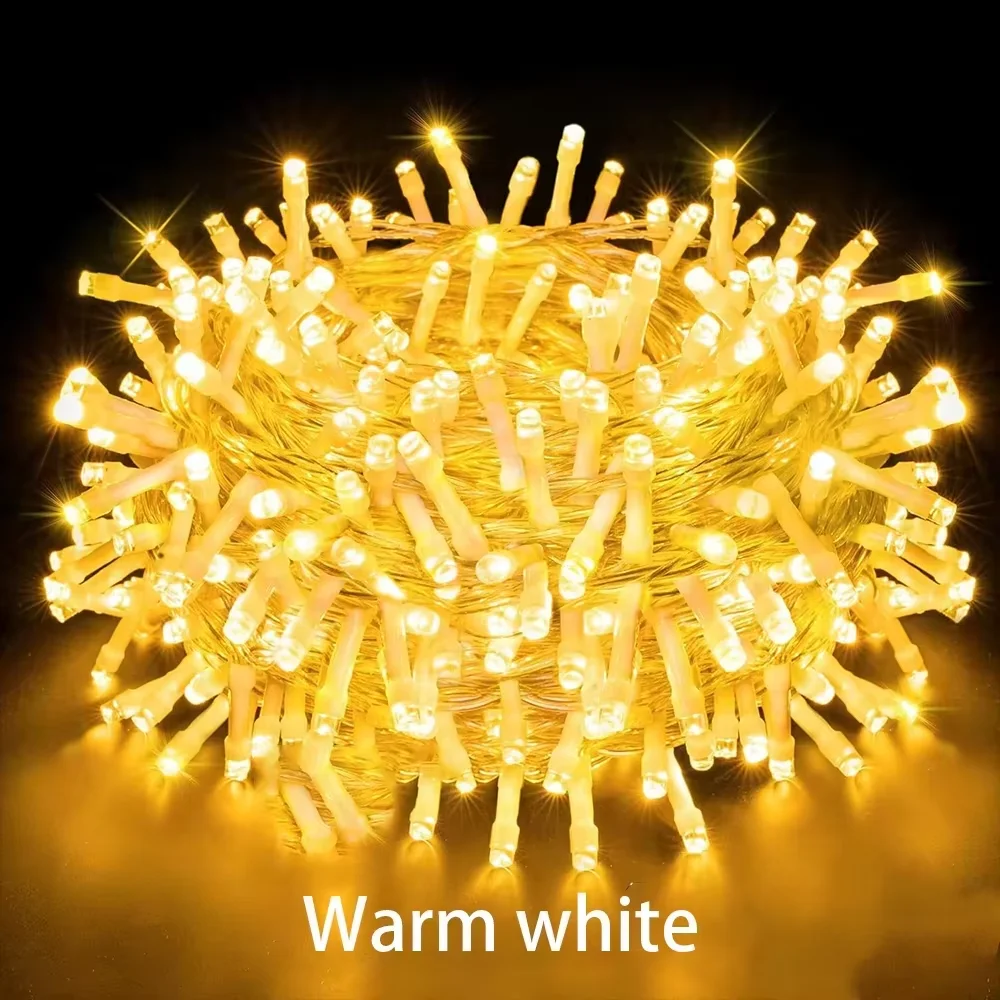 Christmas Lights 5M 10M 20M 30M 50M 100M Led String Fairy Light 8 Modes Christmas Lights For Wedding Party Holiday Lights