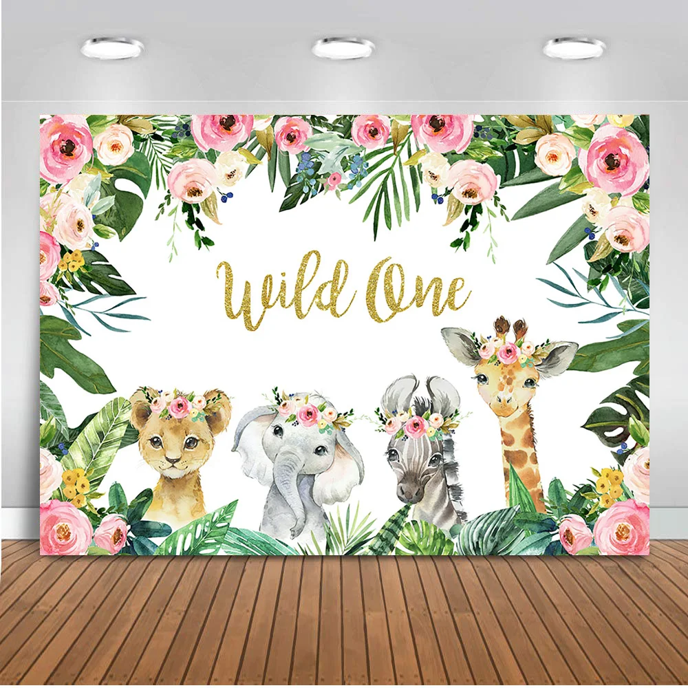 Fondos de fotografía de vida silvestre, papel tapiz fotográfico para Baby Shower, decoración de fiesta de cumpleaños, fondo de estudio de fotografía de oso zorro