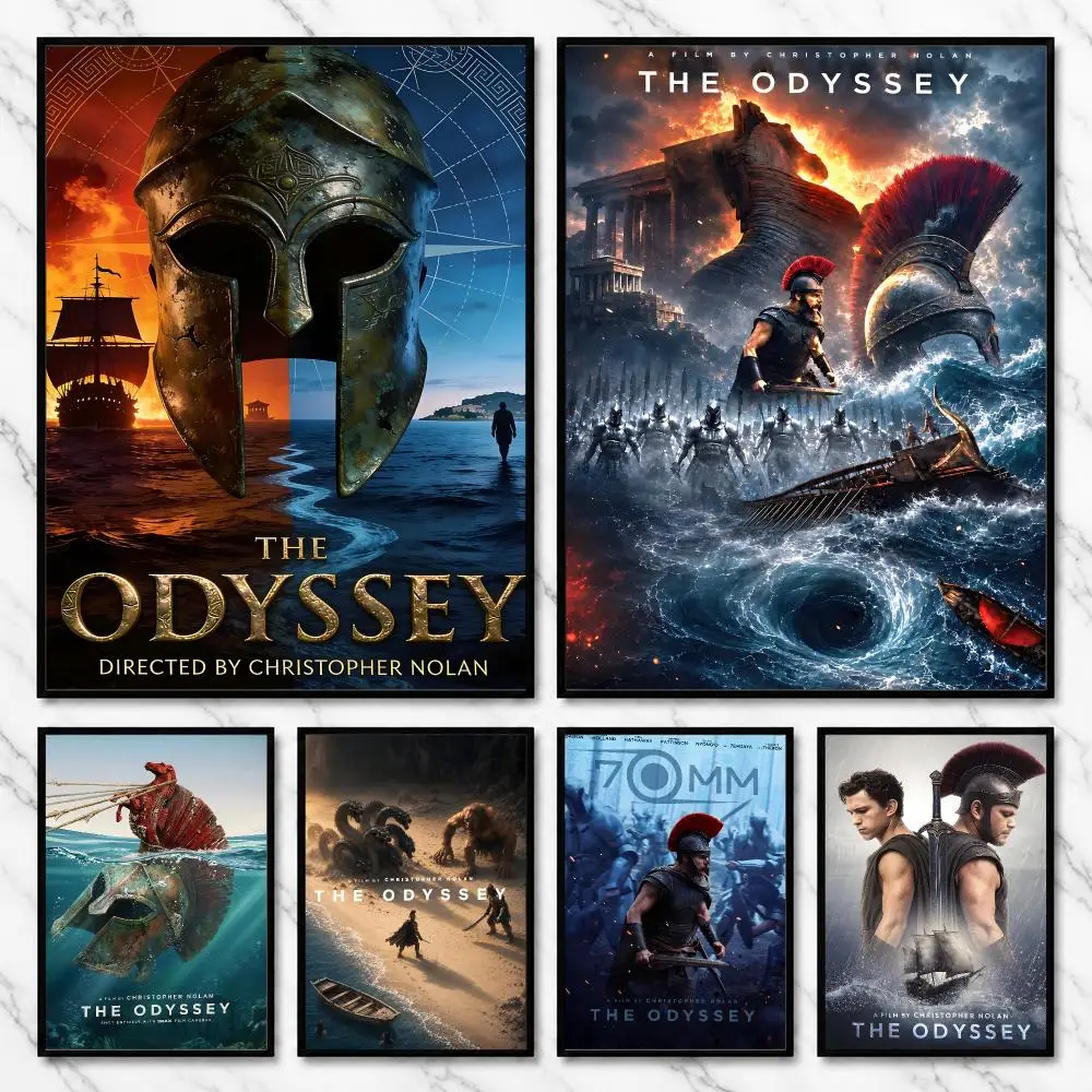 The Odyssey Greek Myth Journey Perilous Homecoming Poster Self-Adhesive Unframed Fashion Wall Prints for Office & Home Decor