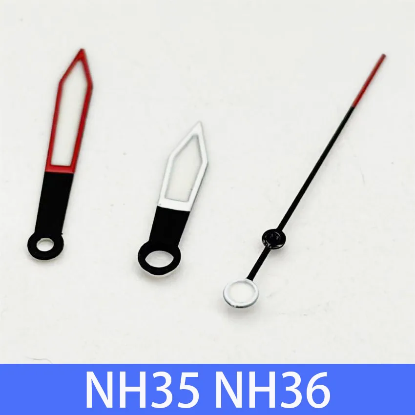 1 set Luminous Watch Hands Set for NH35 NH36 Movements - Hour Minute Second Three Needle Watch Accessories