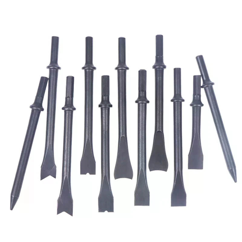 1PC Rugged Steel Air Chisel Head, Impact Pneumatic Hammer Set, Air Shovel Tool Kit