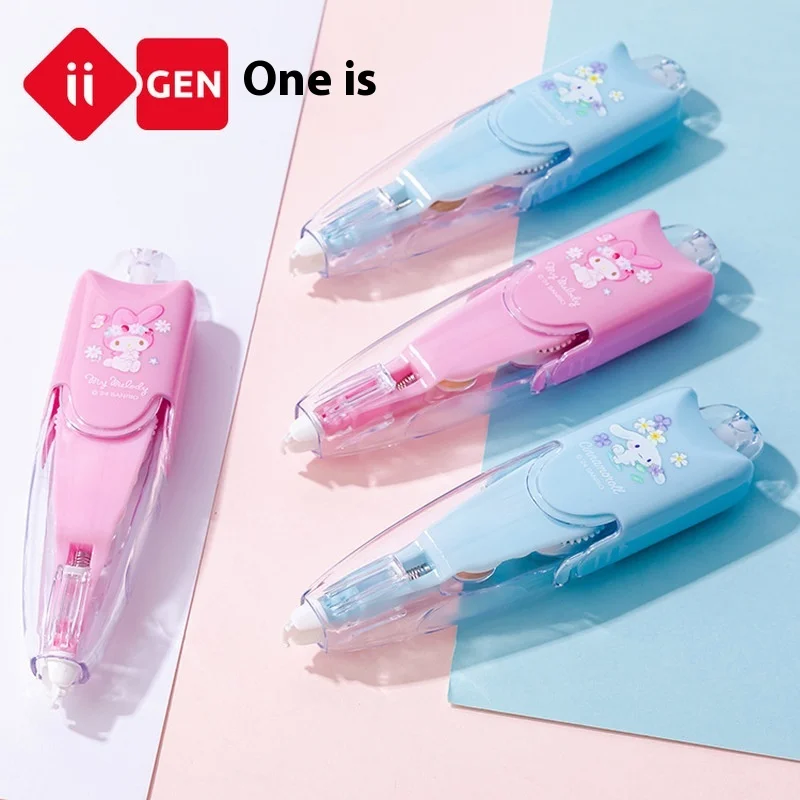 

Канцелярские принадлежности Iigen, Корректирующая лента Sanrio, нажимная Корректирующая лента, для студентов, сменная Корректирующая лента Kuromi
