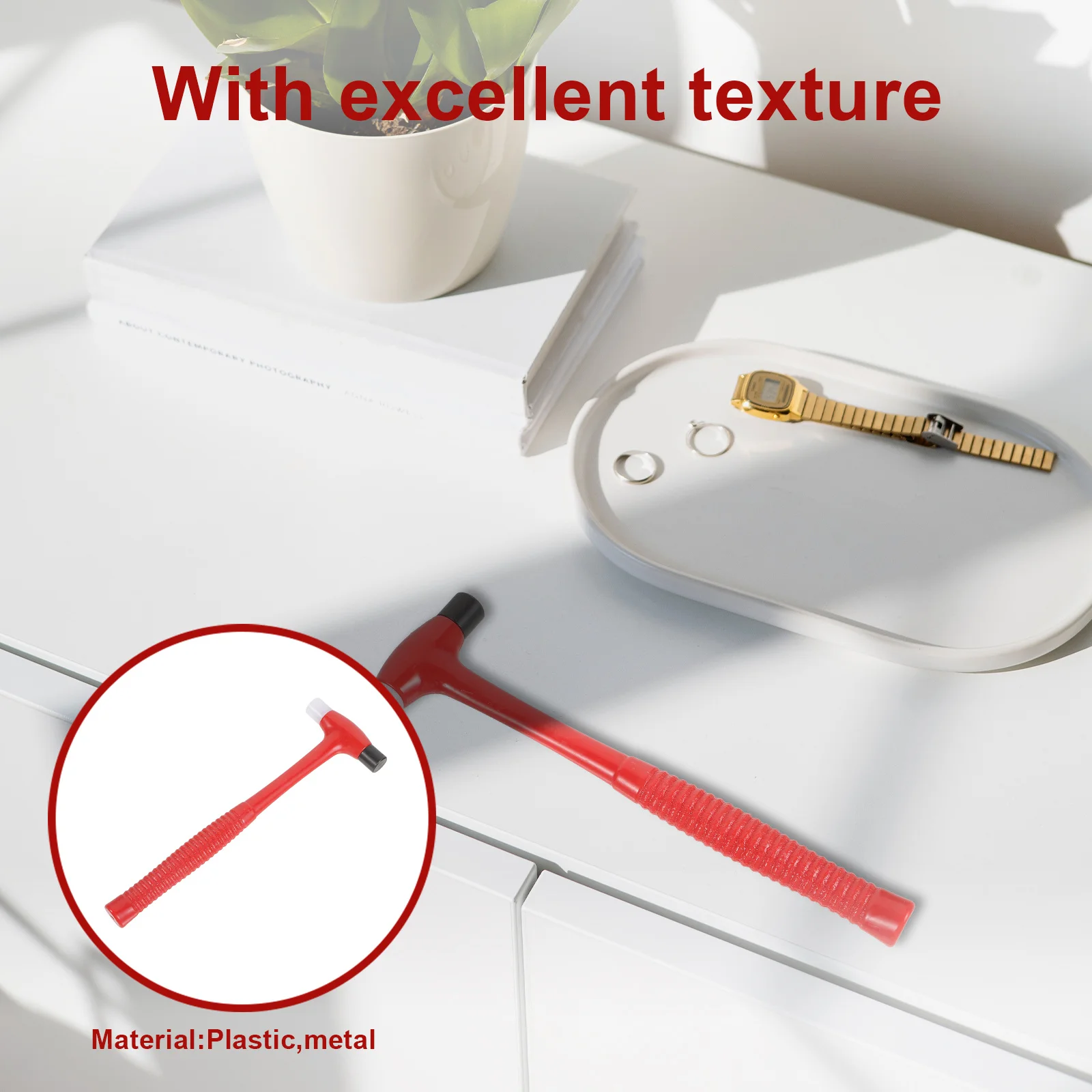 

Small Hammer Detachable Handle Watch Repair Jewelry DIY Tool Household Hand Tool Watch Hammer Dual Small Hammers