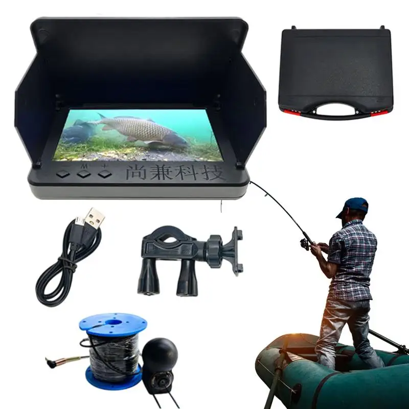 Portable Fish Finder Colitt Underwater 220 Degree Wide Angle Fishing Camera 4.3 Inch HD Ice Fishing Camera With Night Vision