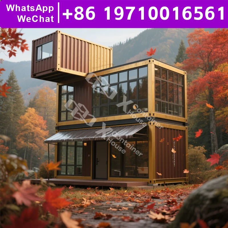 

Flat Pack House House USA Building Prefab Homes Container Cabin House Fabricated Homes Detachable Shop Modern Manufactured Homes