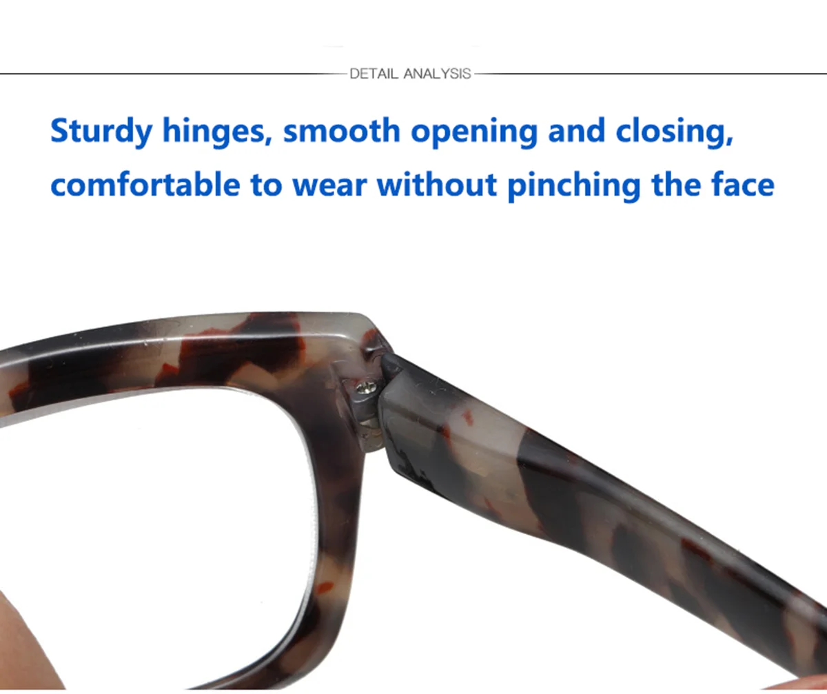 スプリングヒンジ付きリーディンググラス4個 – 汎用性と快適性を両立