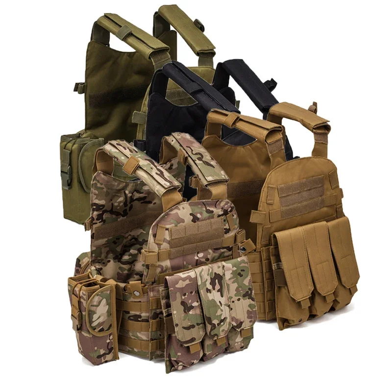 Men's 6094 FG Multicam Camo Tactical Vest Molle Modular Ammo Airsoft Paintball Combat Military Hunting Vest Clothes Accessories - view 3