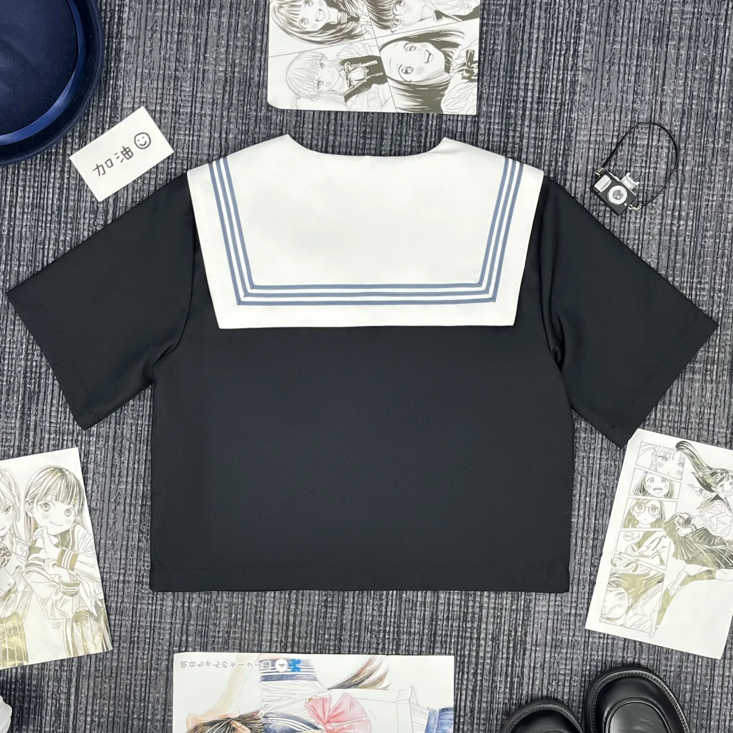 Costume de marin japonais pour fille mignonne, uniforme Jk Dark Bad Girl, costume central, uniforme d'élève du lycée de Style collégial d'automne et d'hiver