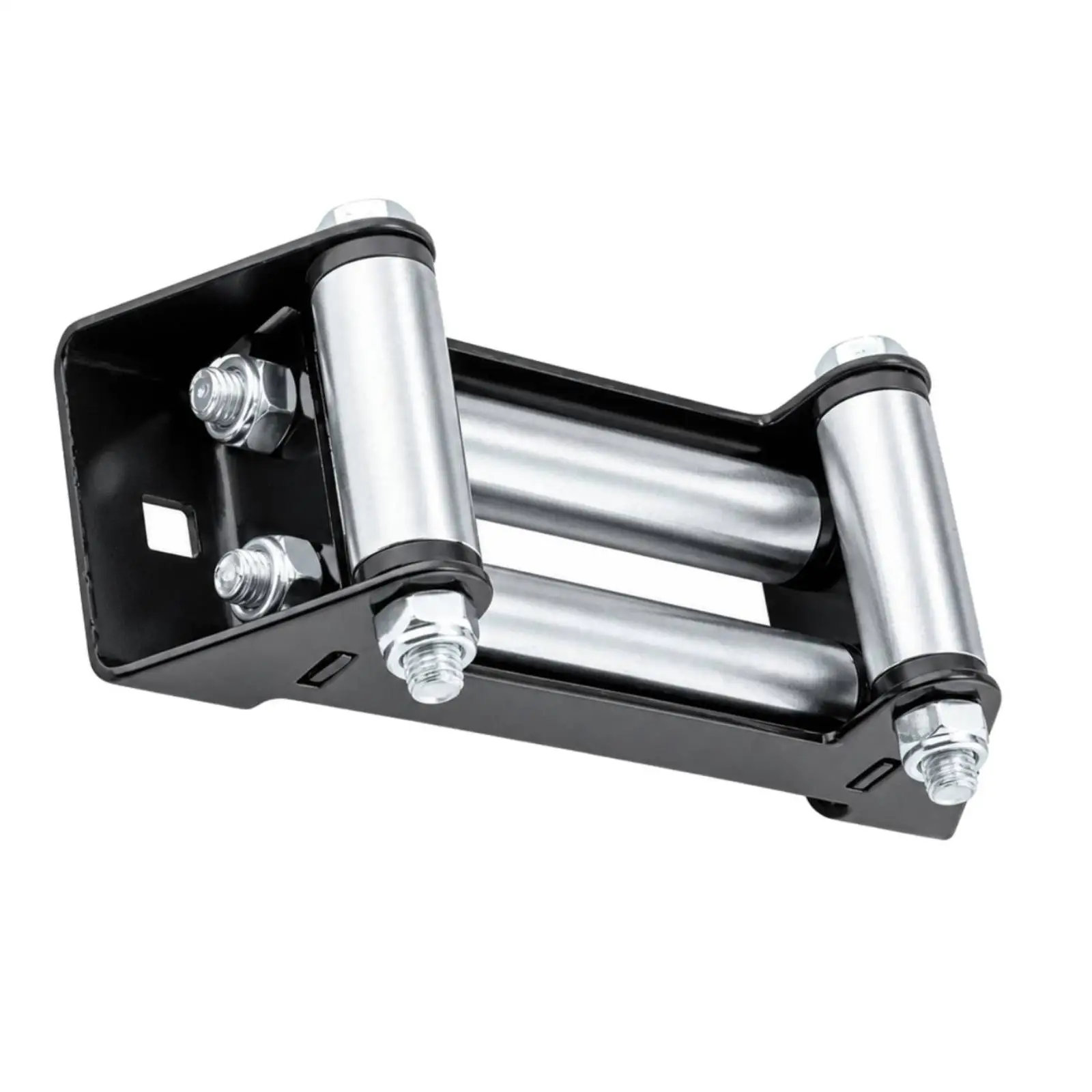 Steel Aluminum Roller Fairlead Winch for Off Road Vehicles Low Friction Rope Guide with Mounting Bracket 7.5 X 2.8 Inch