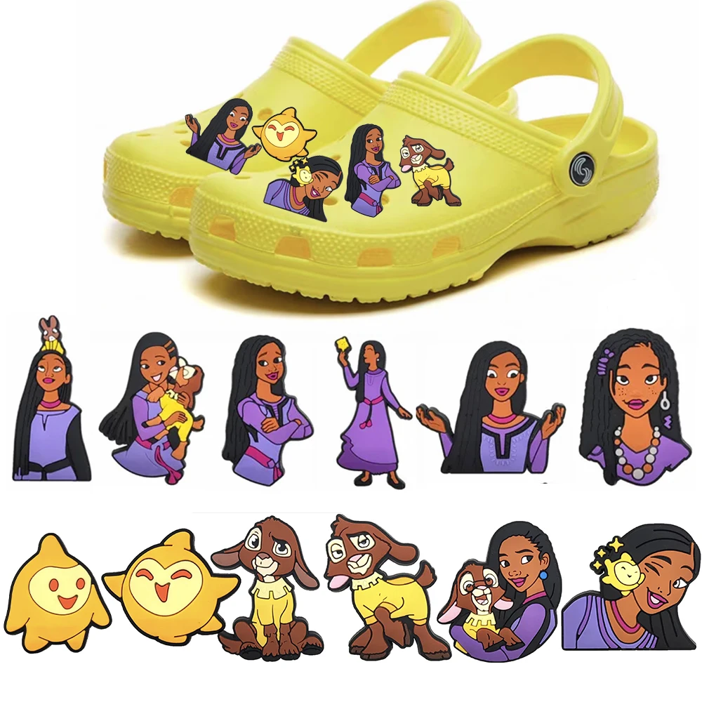 14/50 Stuks Hot Speelgoed Cartoon Wens Ster Schoen Charmes Diy Schoenen Decoraties Accessoires Klomp Sandaal Gesp Kids Party geschenken