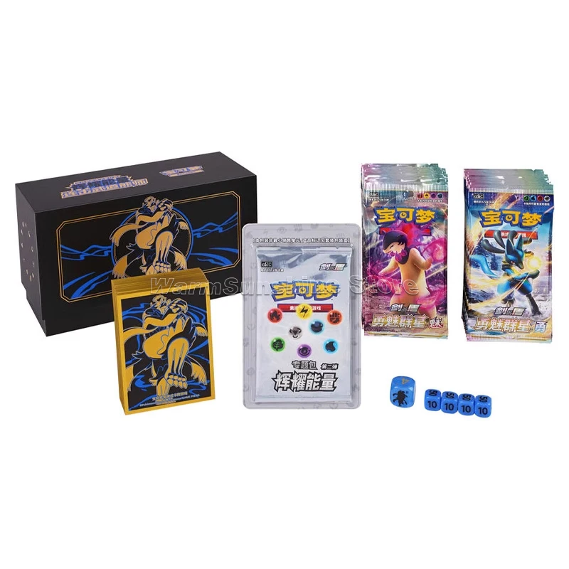 Carta Pokemon originale PTCG carte Genuine cinesi semplificato Glow Energy 2nd scatole regalo rotonde carte da collezione giocattoli da gioco da