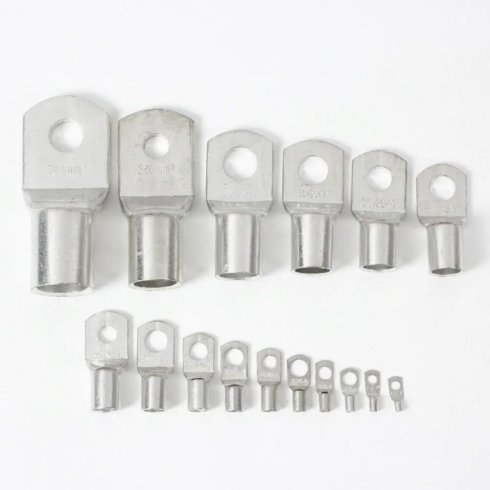 10Pcs 16-35mm2 SC16-6 SC25-6 SC35-6 Bolt Hole Wire Nose Terminal Crimp Cable Connector Kit Lugs Ring SC Type