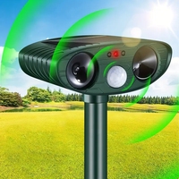 1 Set, Ultrasonic Solar Animal Repeller with Motion Detector - Waterproof Outdoor Pest Control for Cat Dog Rabbit Squirrel Rat D