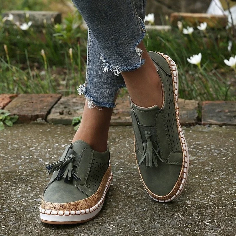 2020 mocassini Casual in pelle scarpe Casual donna Slip-On Sneaker comodi mocassini donna appartamenti Tenis Feminino Zapatos De Mujer